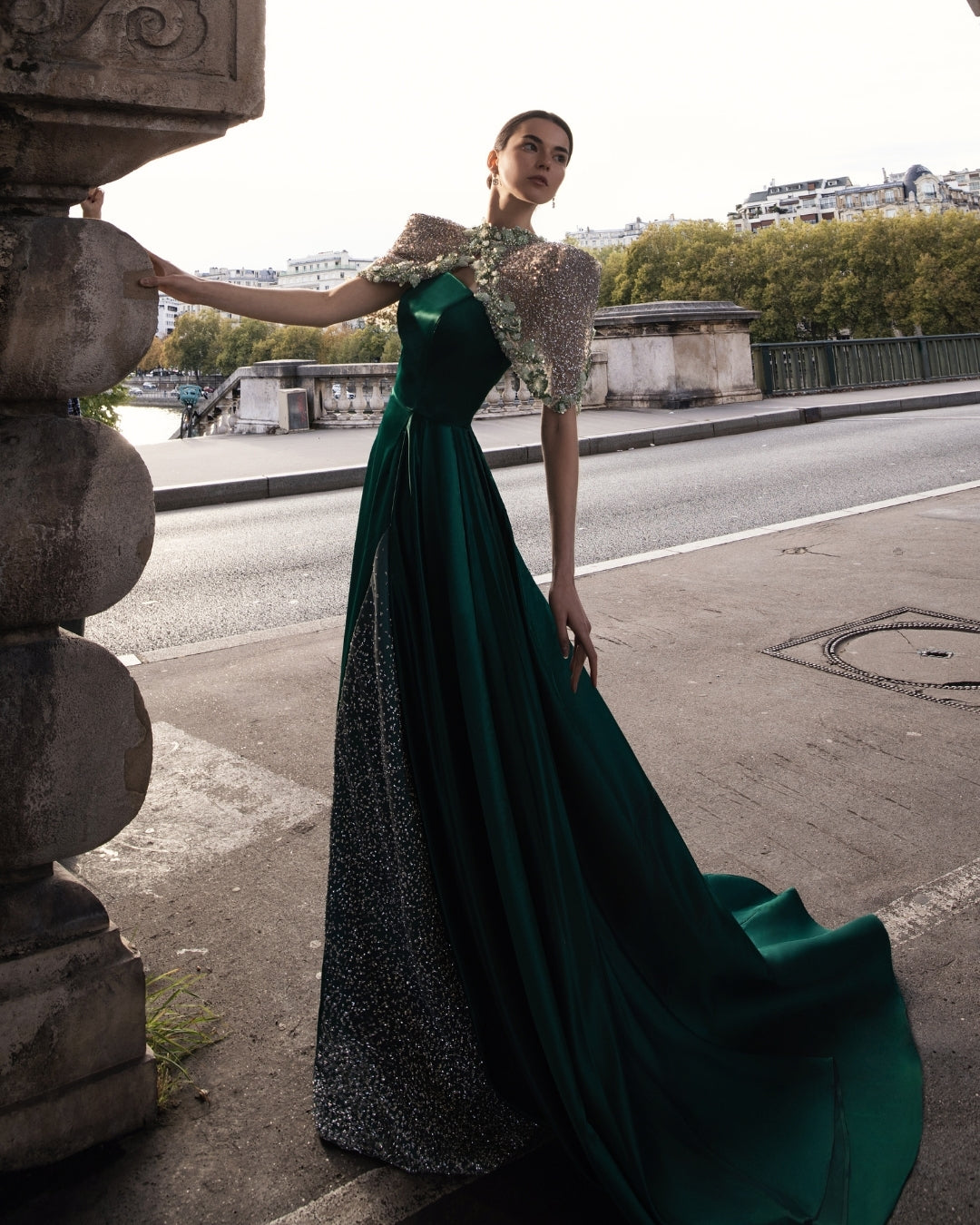 Émeraude Lumière Couture Gown