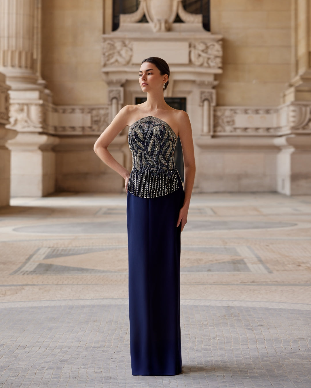 The Duchess Column Gown